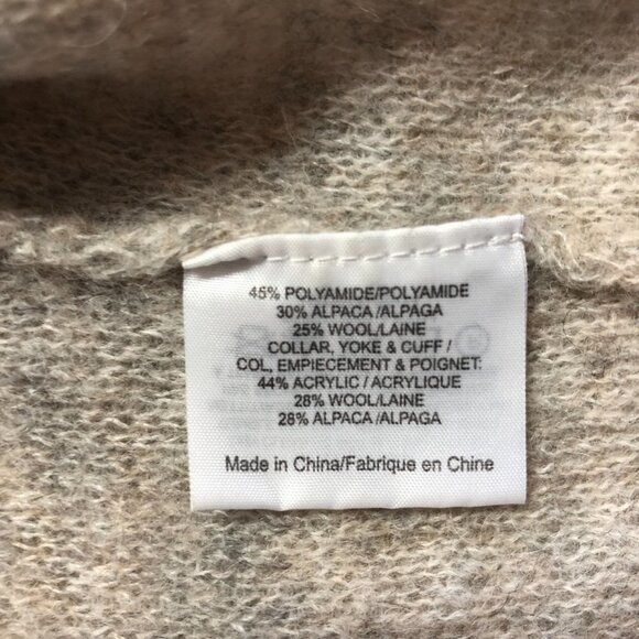 TORY Burch Gretchen Mixed Wool Blend Knitted Turtleneck Sweater Size Small - Picture 7 of 13